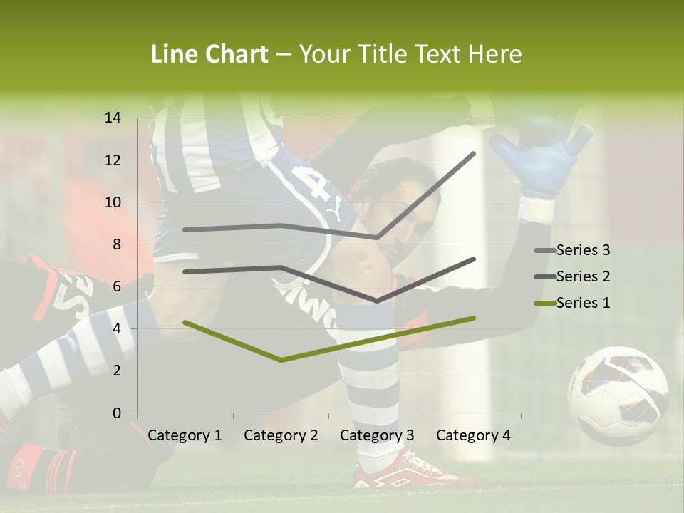 A Soccer Player Is Kicking A Soccer Ball PowerPoint Template