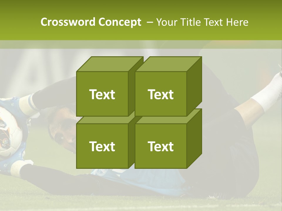 A Man Laying On The Ground With A Soccer Ball PowerPoint Template