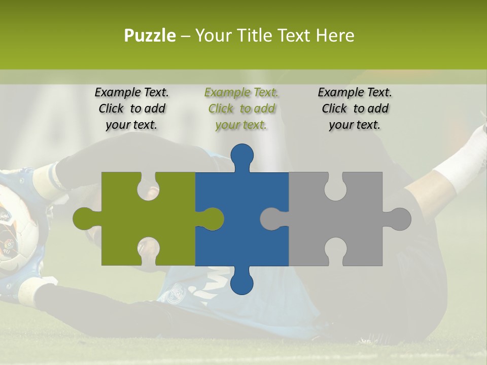 A Man Laying On The Ground With A Soccer Ball PowerPoint Template