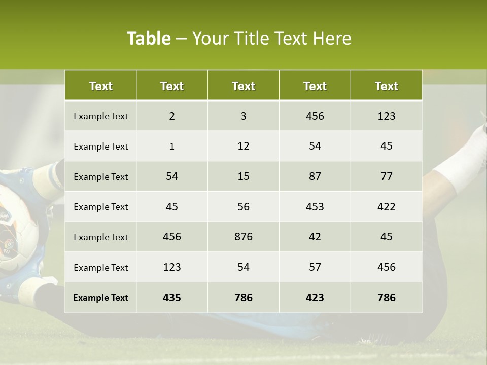 A Man Laying On The Ground With A Soccer Ball PowerPoint Template