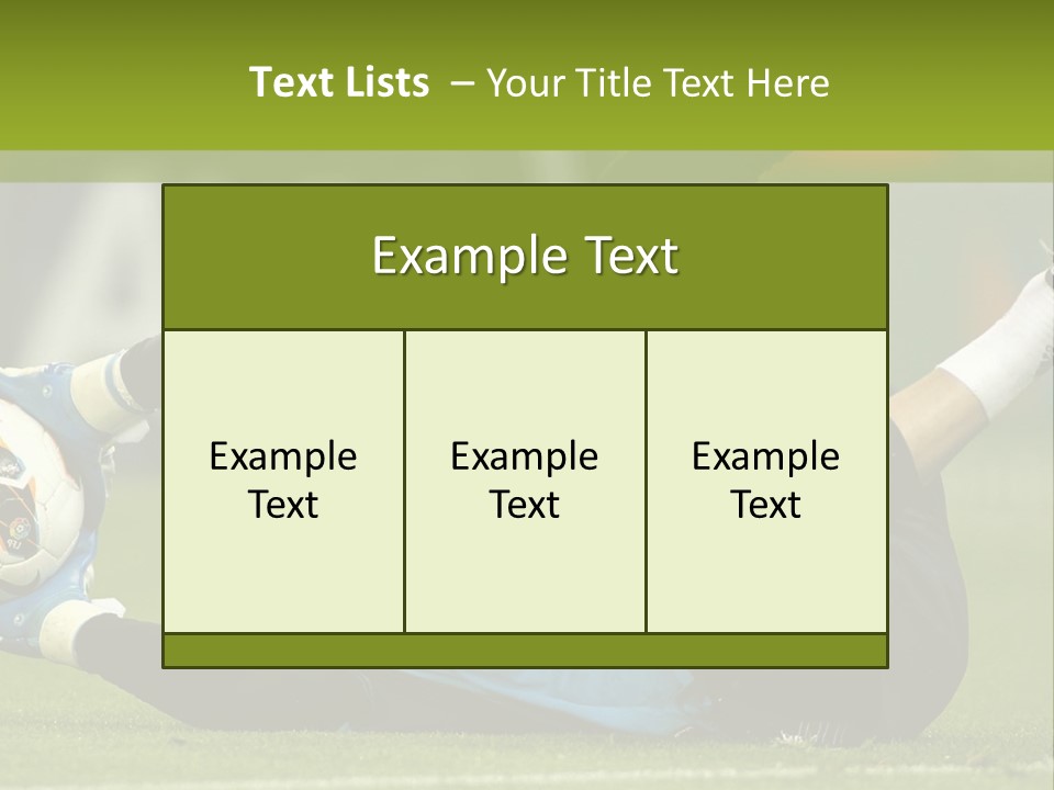 A Man Laying On The Ground With A Soccer Ball PowerPoint Template