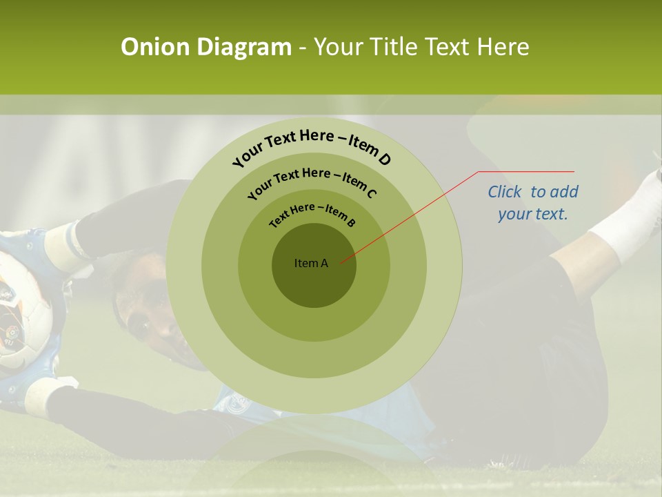 A Man Laying On The Ground With A Soccer Ball PowerPoint Template