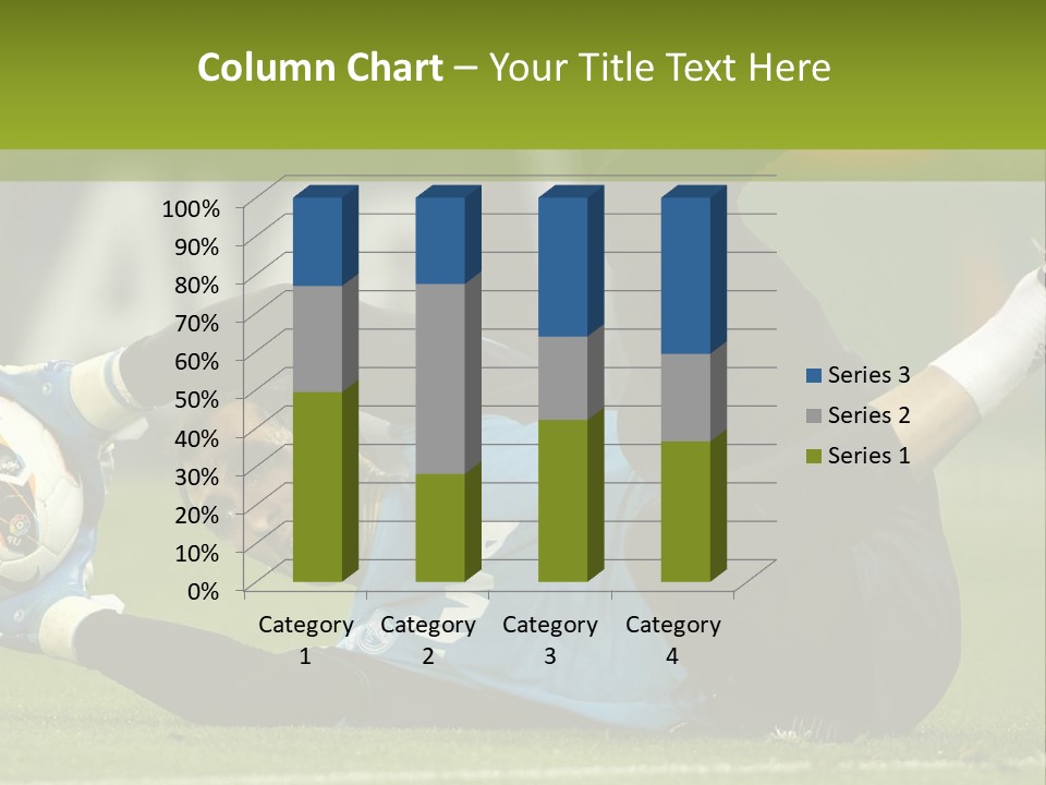 A Man Laying On The Ground With A Soccer Ball PowerPoint Template