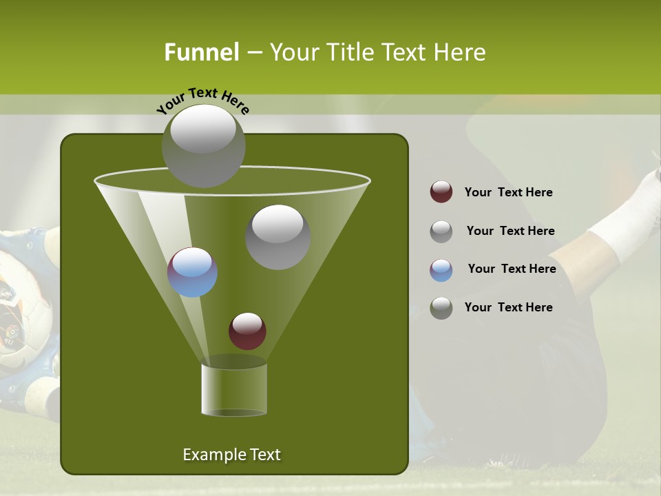 A Man Laying On The Ground With A Soccer Ball PowerPoint Template