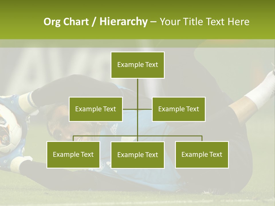 A Man Laying On The Ground With A Soccer Ball PowerPoint Template