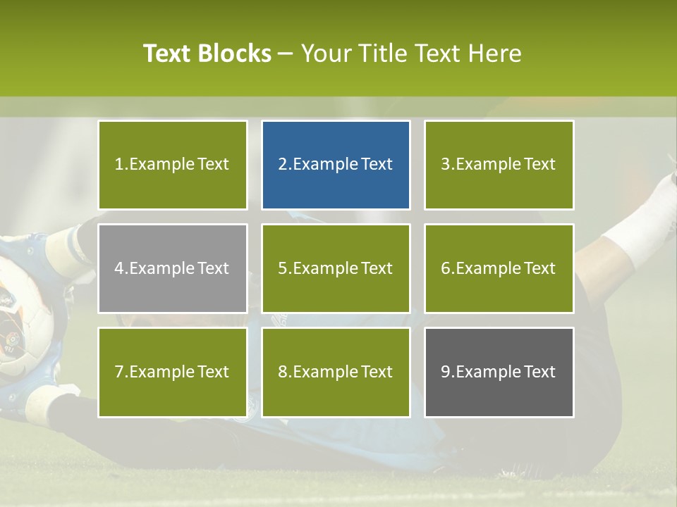 A Man Laying On The Ground With A Soccer Ball PowerPoint Template