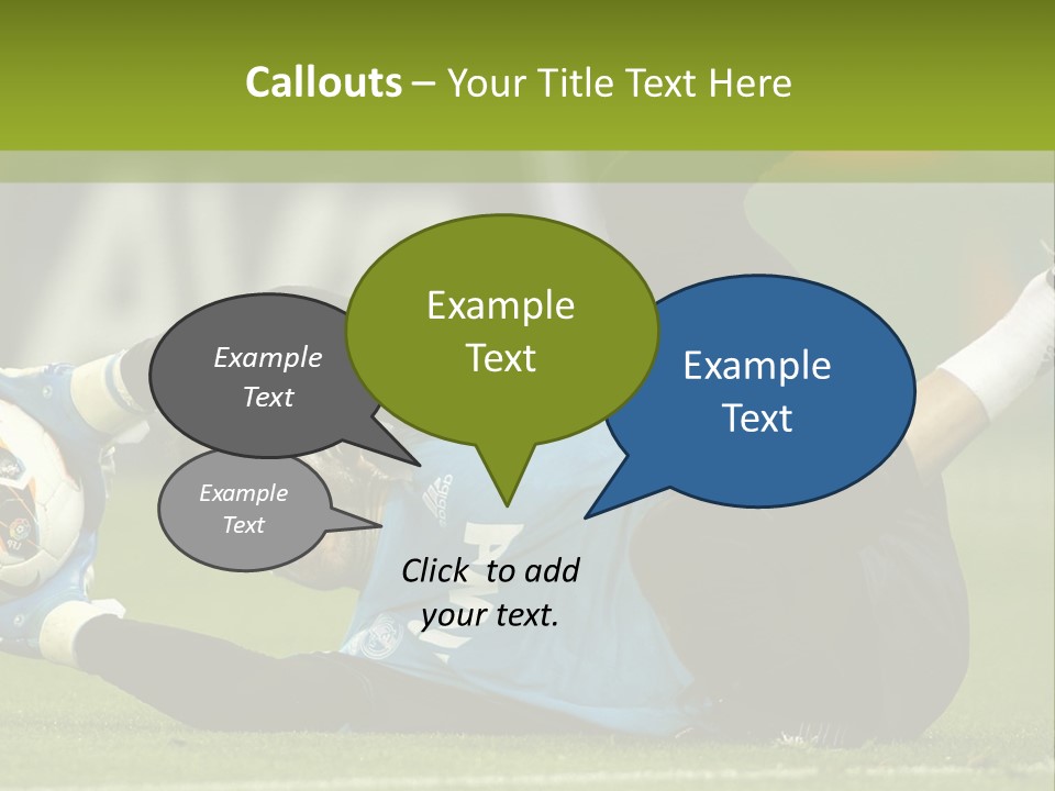 A Man Laying On The Ground With A Soccer Ball PowerPoint Template