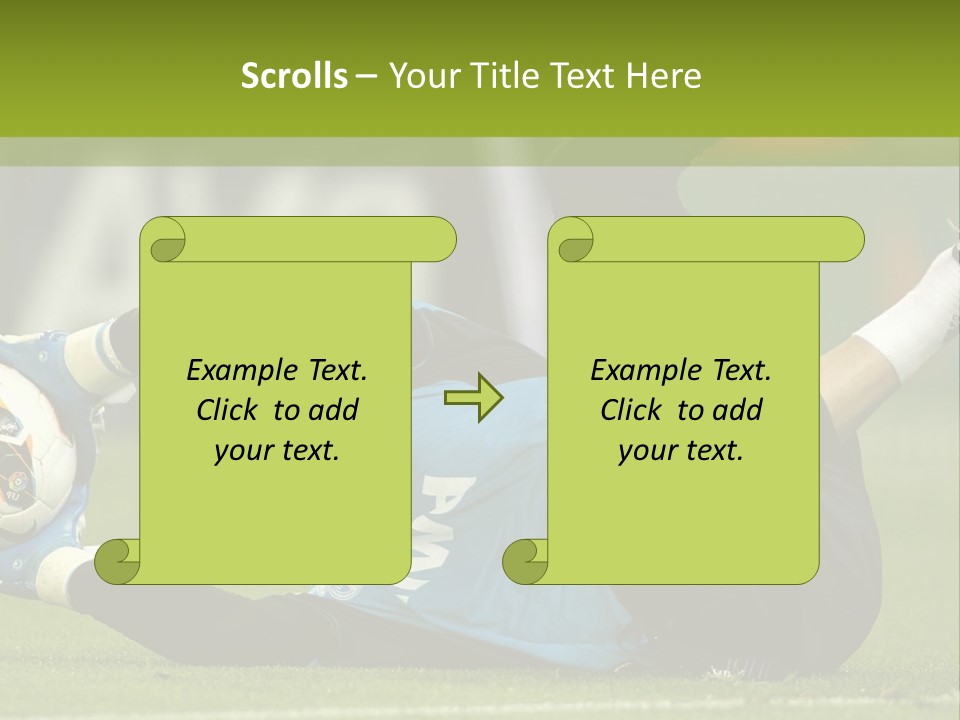 A Man Laying On The Ground With A Soccer Ball PowerPoint Template