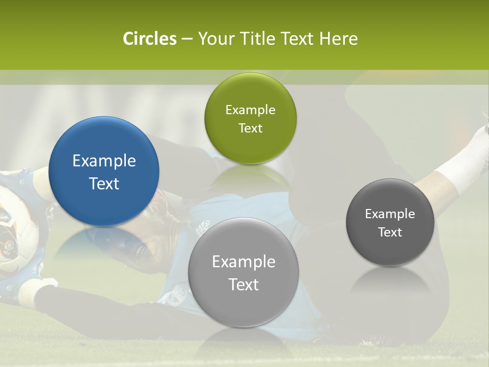 A Man Laying On The Ground With A Soccer Ball PowerPoint Template