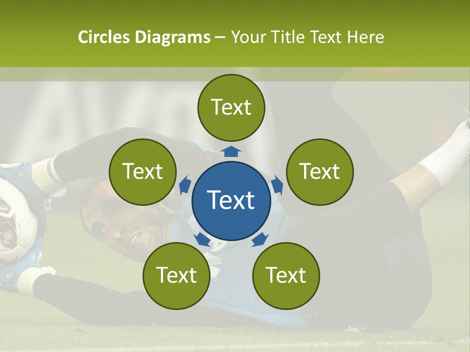 A Man Laying On The Ground With A Soccer Ball PowerPoint Template