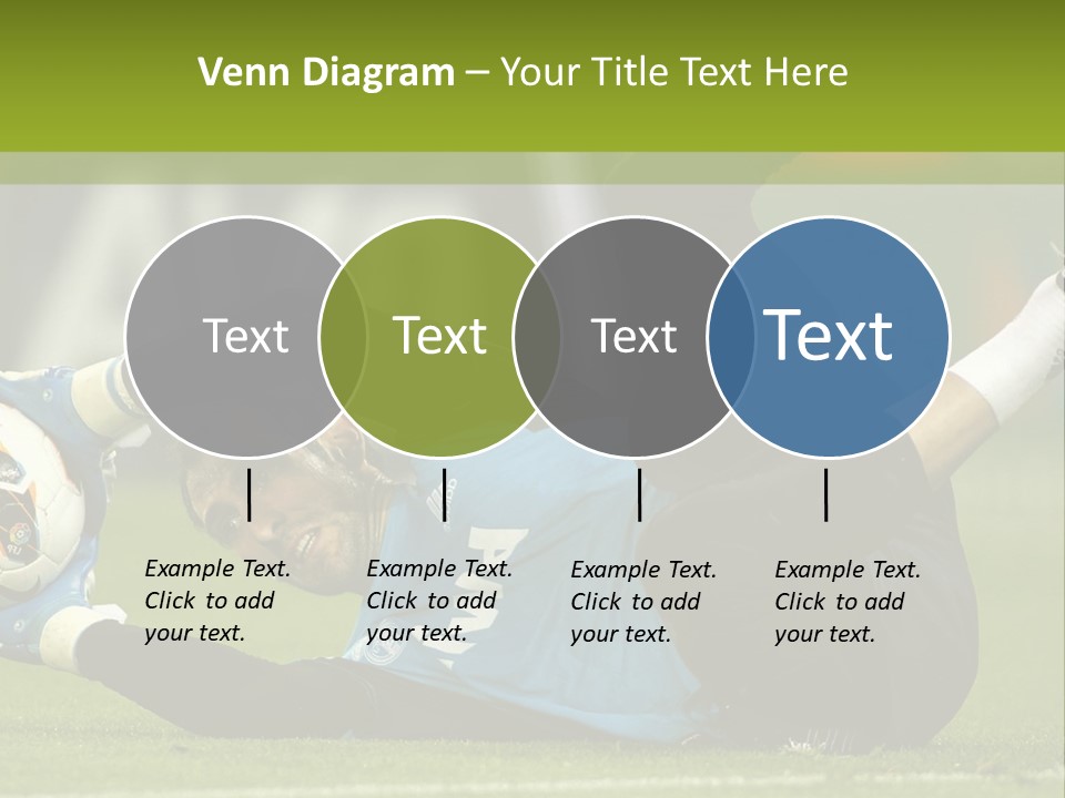 A Man Laying On The Ground With A Soccer Ball PowerPoint Template