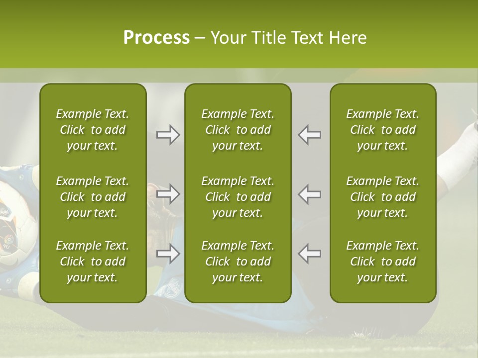 A Man Laying On The Ground With A Soccer Ball PowerPoint Template