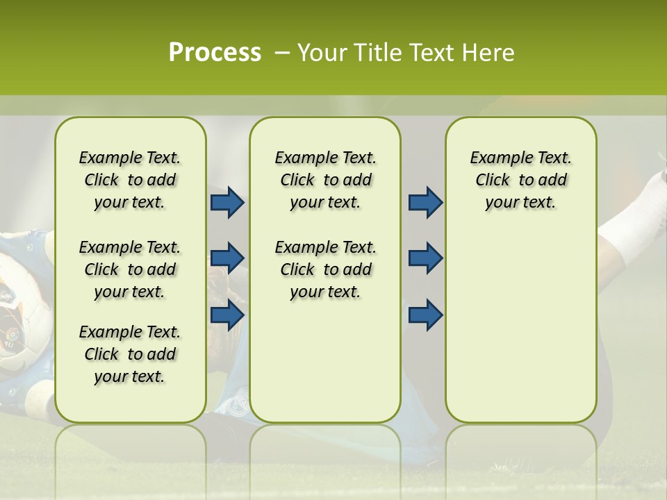 A Man Laying On The Ground With A Soccer Ball PowerPoint Template