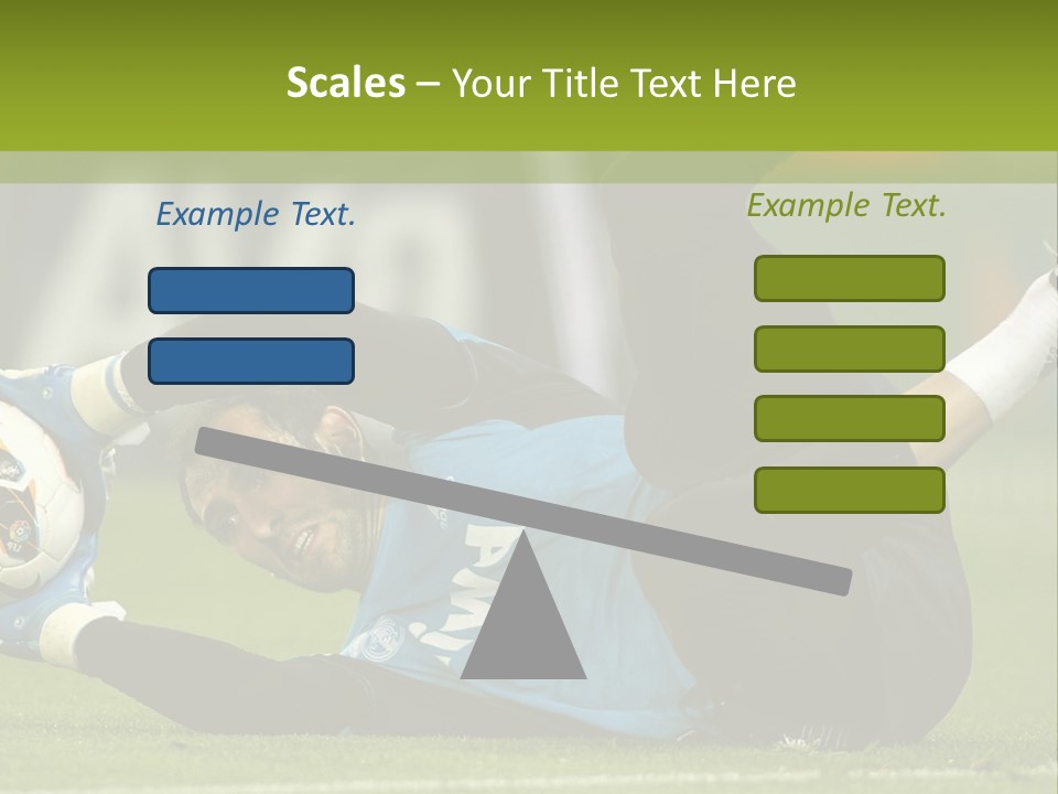 A Man Laying On The Ground With A Soccer Ball PowerPoint Template