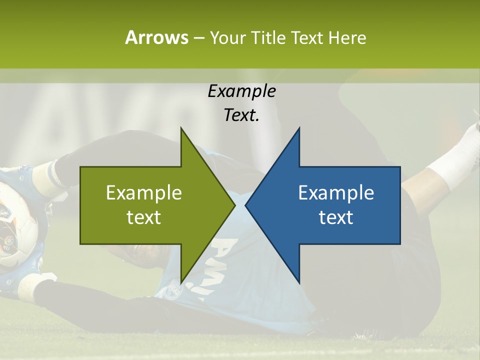 A Man Laying On The Ground With A Soccer Ball PowerPoint Template