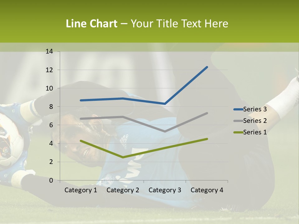 A Man Laying On The Ground With A Soccer Ball PowerPoint Template