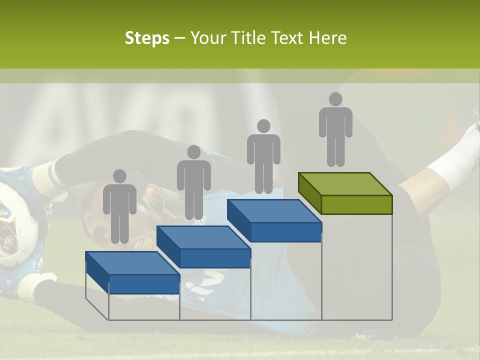 A Man Laying On The Ground With A Soccer Ball PowerPoint Template