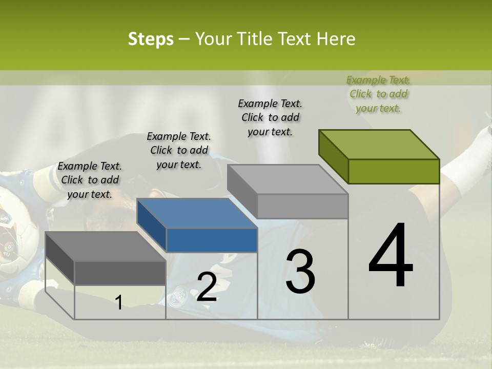 A Man Laying On The Ground With A Soccer Ball PowerPoint Template