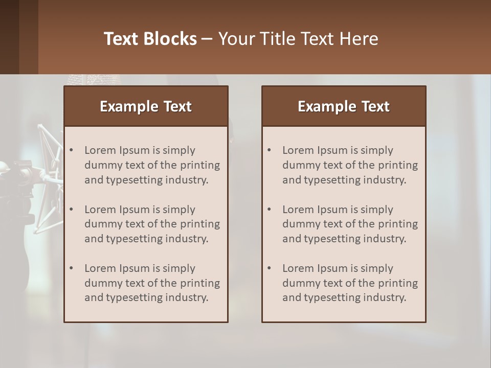 A Microphone With A Microphone Stand In Front Of It PowerPoint Template