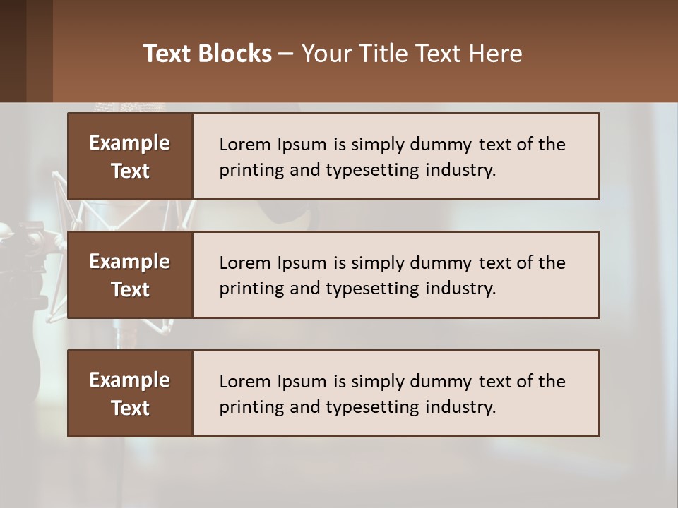 A Microphone With A Microphone Stand In Front Of It PowerPoint Template