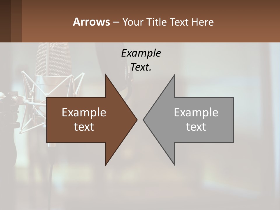 A Microphone With A Microphone Stand In Front Of It PowerPoint Template