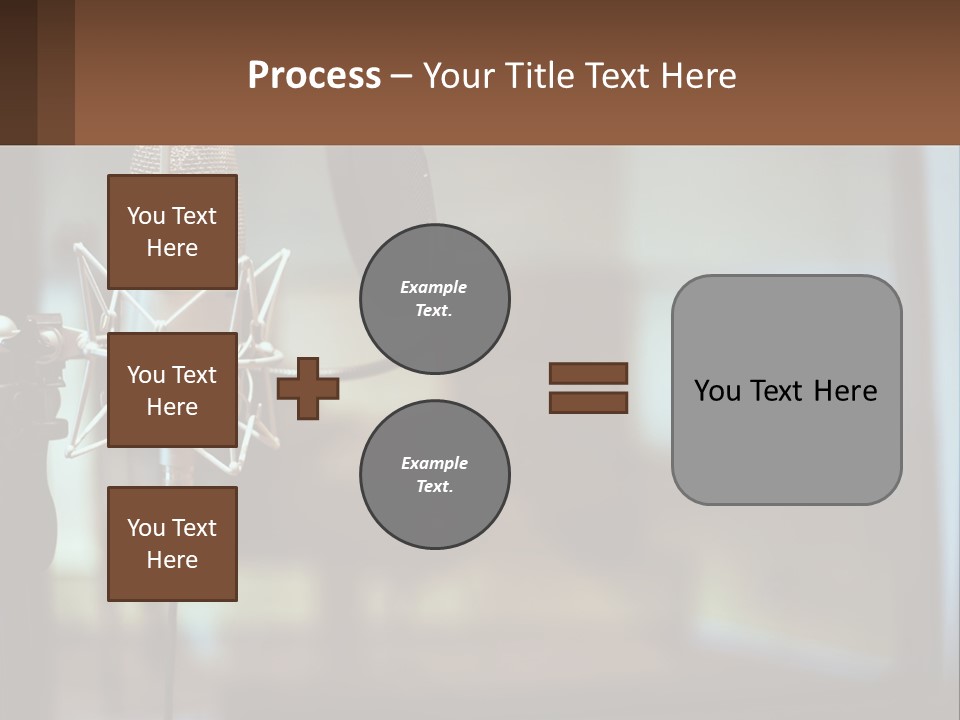 A Microphone With A Microphone Stand In Front Of It PowerPoint Template