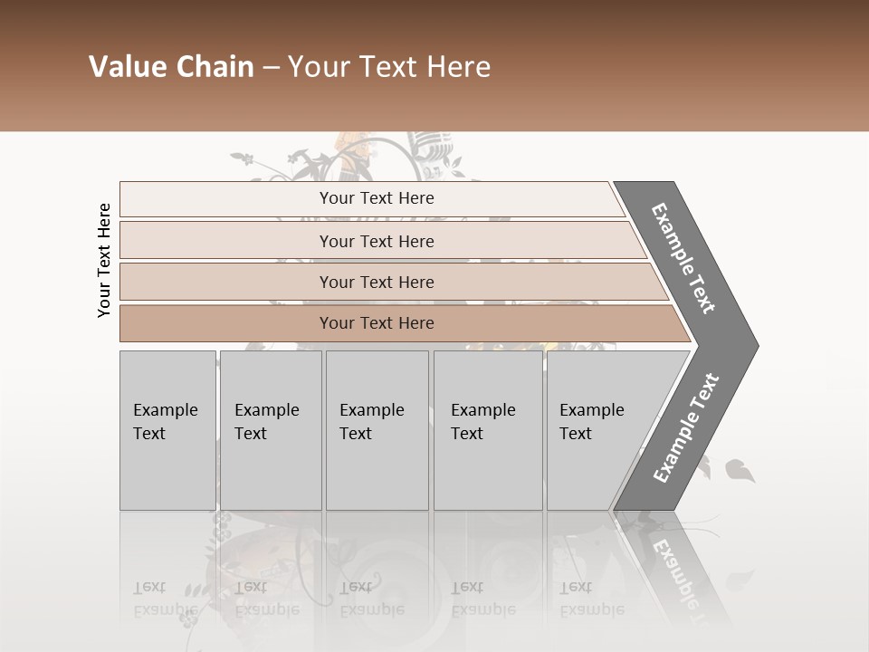 A Speaker With Music Notes And A Guitar In The Background PowerPoint Template