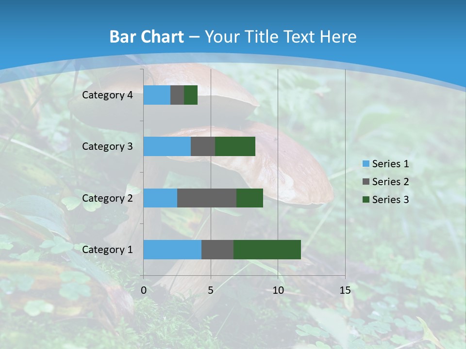 A Group Of Mushrooms In The Forest Powerpoint Template PowerPoint Template