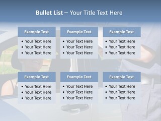 A Woman Sitting In A Car Talking To A Man PowerPoint Template