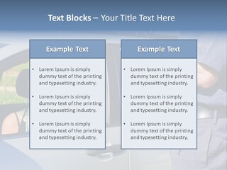 A Woman Sitting In A Car Talking To A Man PowerPoint Template