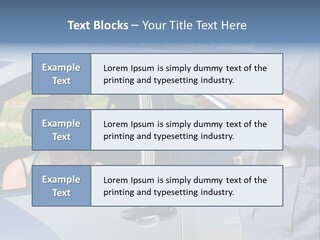 A Woman Sitting In A Car Talking To A Man PowerPoint Template