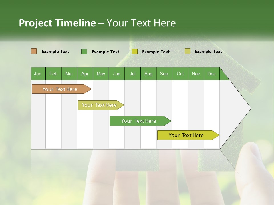 A Person Holding A Small Green House In Their Hands PowerPoint Template