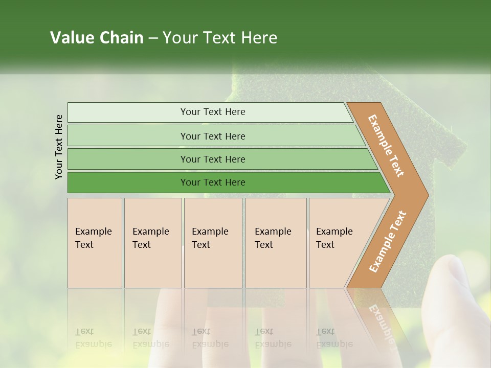 A Person Holding A Small Green House In Their Hands PowerPoint Template