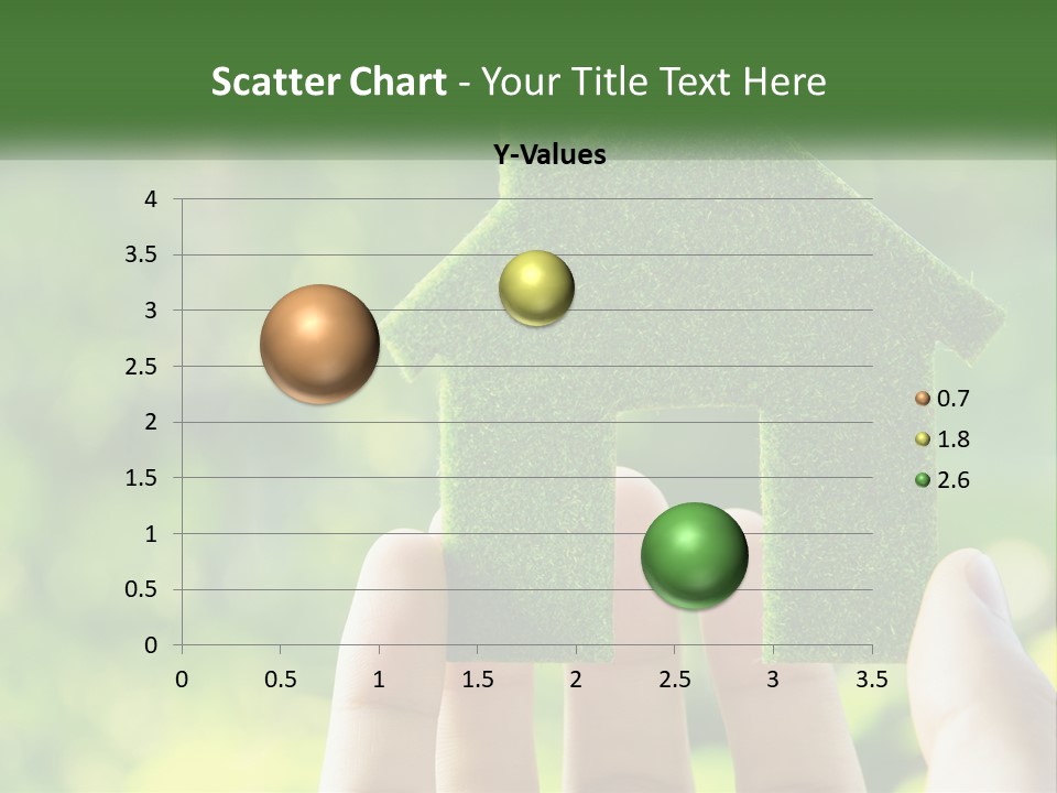 A Person Holding A Small Green House In Their Hands PowerPoint Template
