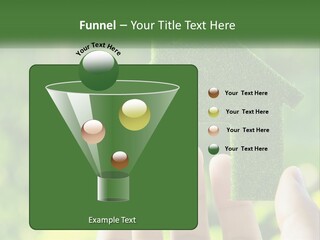 A Person Holding A Small Green House In Their Hands PowerPoint Template