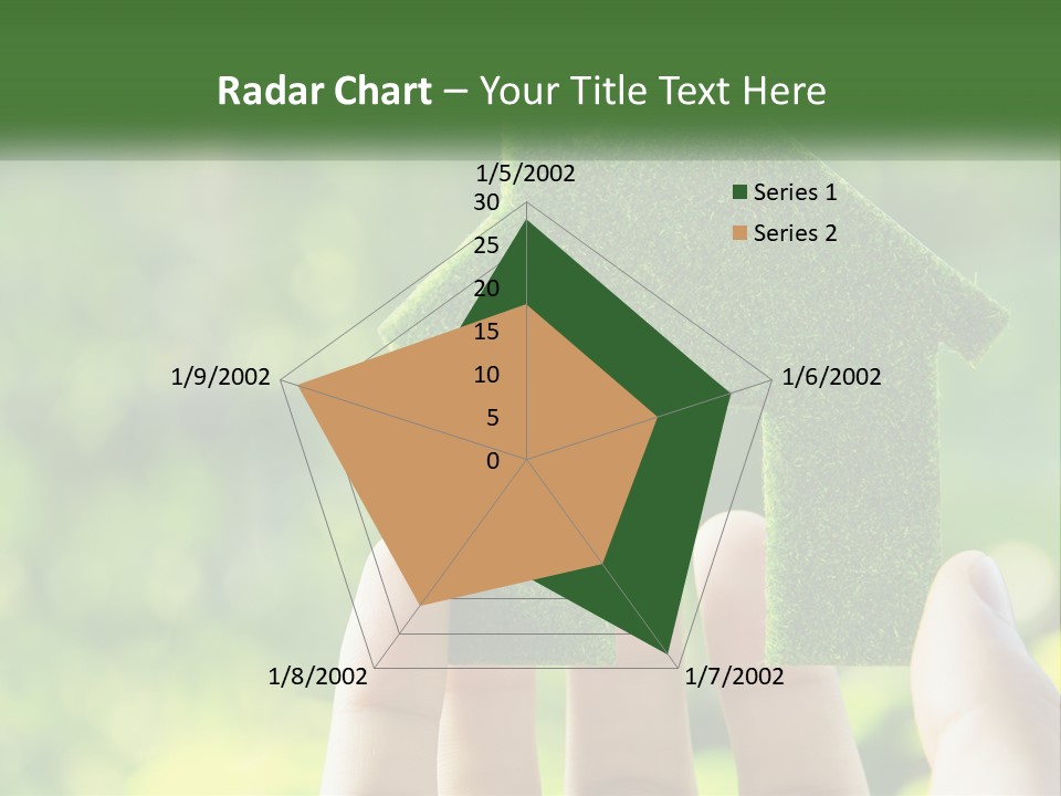 A Person Holding A Small Green House In Their Hands PowerPoint Template