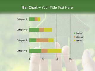 A Person Holding A Small Green House In Their Hands PowerPoint Template