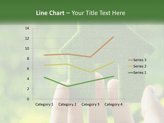 A Person Holding A Small Green House In Their Hands PowerPoint Template