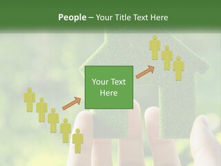 A Person Holding A Small Green House In Their Hands PowerPoint Template