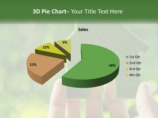 A Person Holding A Small Green House In Their Hands PowerPoint Template