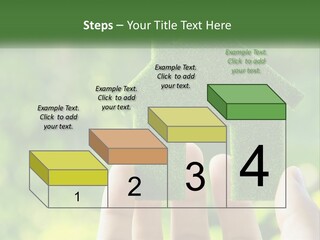 A Person Holding A Small Green House In Their Hands PowerPoint Template