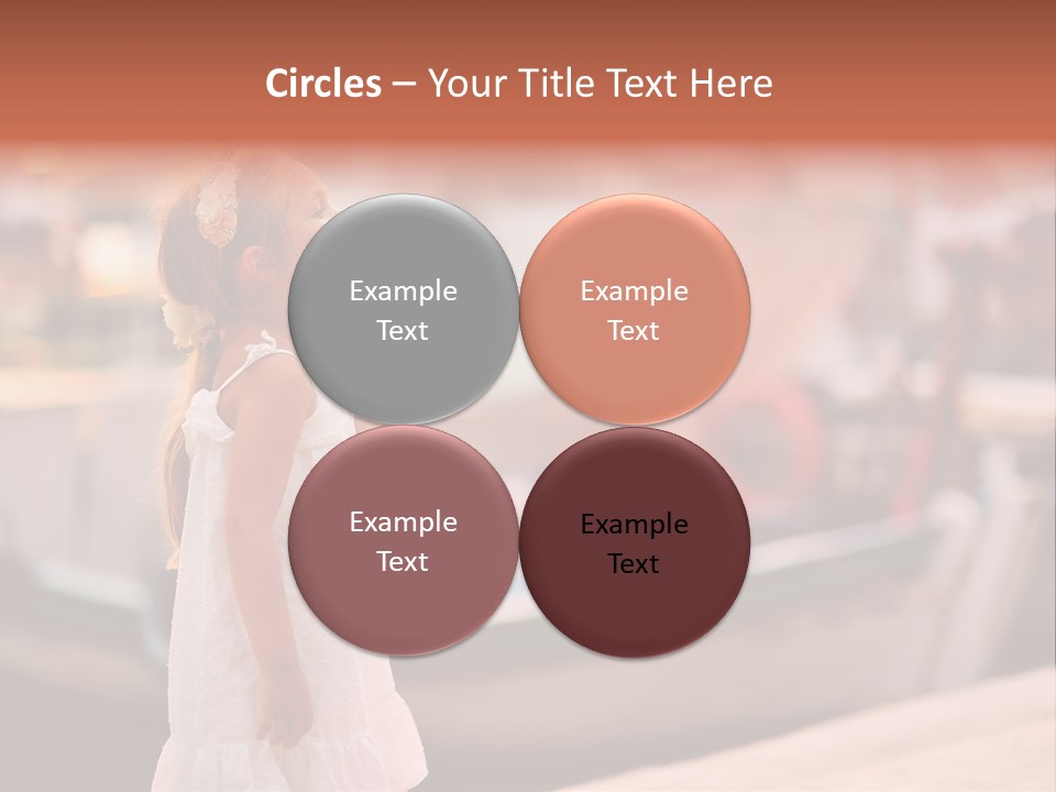 A Little Girl Is Eating An Ice Cream Cone PowerPoint Template