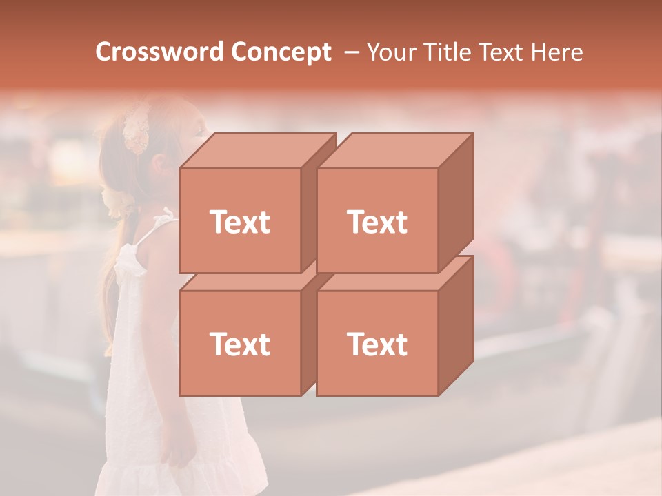 A Little Girl Is Eating An Ice Cream Cone PowerPoint Template