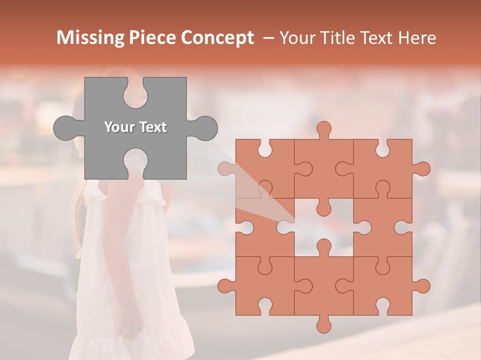 A Little Girl Is Eating An Ice Cream Cone PowerPoint Template