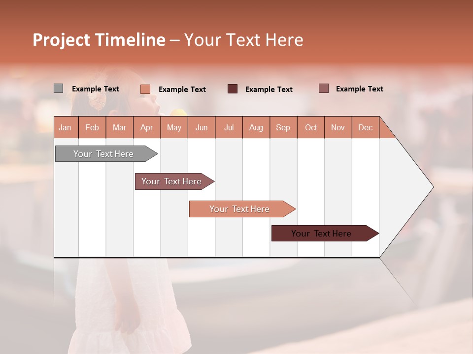 A Little Girl Is Eating An Ice Cream Cone PowerPoint Template