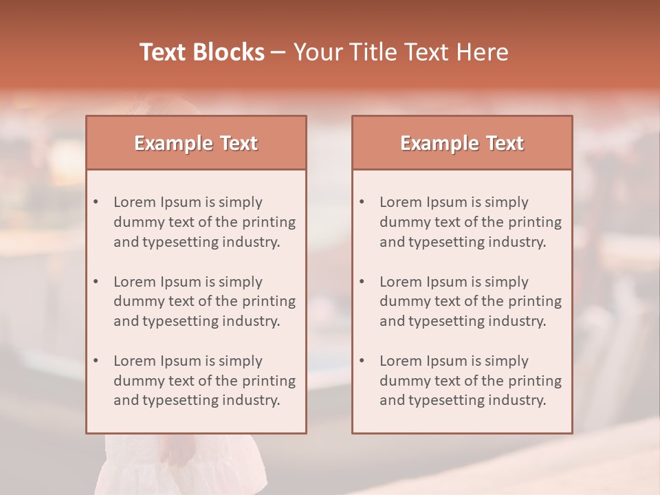 A Little Girl Is Eating An Ice Cream Cone PowerPoint Template