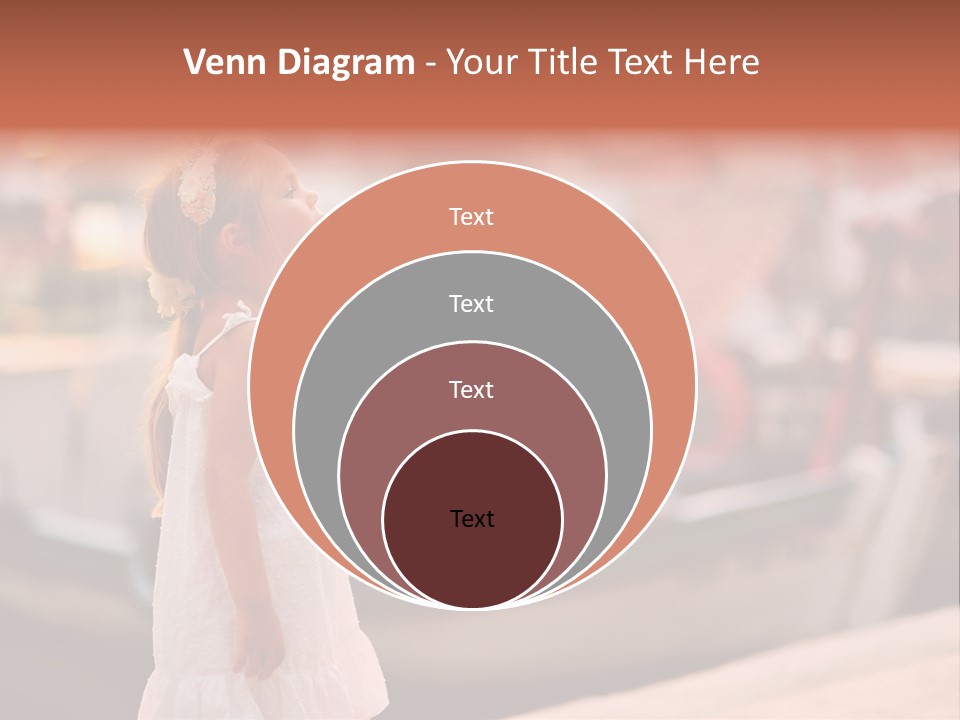 A Little Girl Is Eating An Ice Cream Cone PowerPoint Template