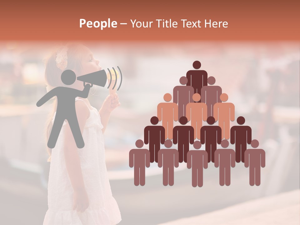 A Little Girl Is Eating An Ice Cream Cone PowerPoint Template