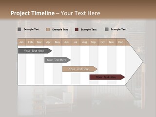 A View Of A City From A Window PowerPoint Template