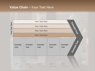 A View Of A City From A Window PowerPoint Template